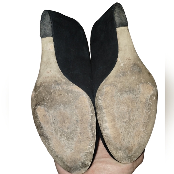 KATE SPADE Allie Sport Black Suede Wedge Heel Slip On Pumps Round Toe Si… - Picture 9 of 10